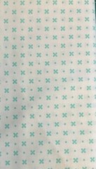 LITTLE SNIPPETS #5518325 – AQUA/CREAM BY BONNIE & CAMILLE FOR MODA- 3/4 YARD