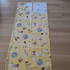 Moomin Vintage Fabric Yellow Multicolor 173x140cm Cotton Handcraft