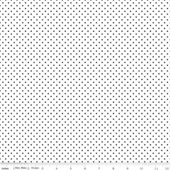 1/4 Yard 9”x42” Riley Blake Swiss Dot (Printed) Black On White Quilt Cotton