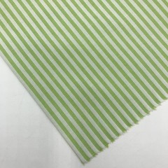 Generic Lemon Green Striped Fabric 1 Yard Pre Cut
