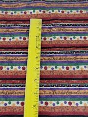 Happy Haunters Cotton Fabric Kelly Mueller Red Rooster Trick or Treat Stripe