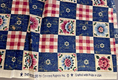 VTG Checkered Garden Cheater Quilt by The Kessler for Concord Fabrics BTFQ