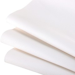White Marine Vinyl Upholstery Faux Leather Sheet 54×36 Inch 1 Yard