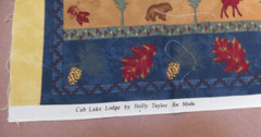 CUB LAKE LODGE HOLLY TAYLOR MODA FABRIC PANEL 24 X 45″