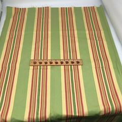 Home Decor Fabric 1 Yards 54″ Green / Red / Yellow / Stripes