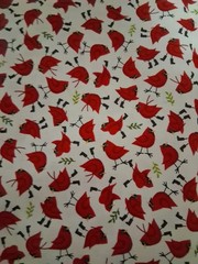 Cardinal In Boots Fabric 2yds