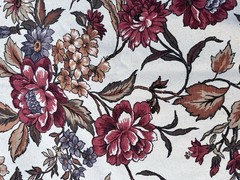 Vintage House N Home Floral Print Fabric 56” X 2.75 Yards