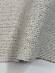 Holly Hunt/ Great Plains Heathered Ottoman: Frost, 12y11in, Soft Textured