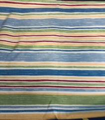 Awning Stripes Multicolored Brights/ Pastels Cotton Sheet Cutter 20”X 140″
