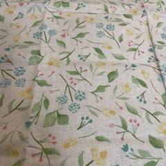 Floral Cotton Fabric Fat Quarter 18”x21” New