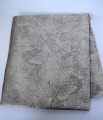 Metallic Gold Brocade Fabric w Butterflies 2 Pieces 1.8 yards 54″ wide + 23 x 78