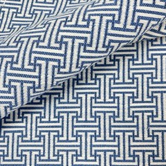 BALLARD INSIDEOUT PERFORMANCE UPHOLSTERY FABRIC PATMOS COBALT BY THE YARD