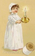 Thread Card Coats Girl Candlelight Quilt Block Multi Szs Free Shipping