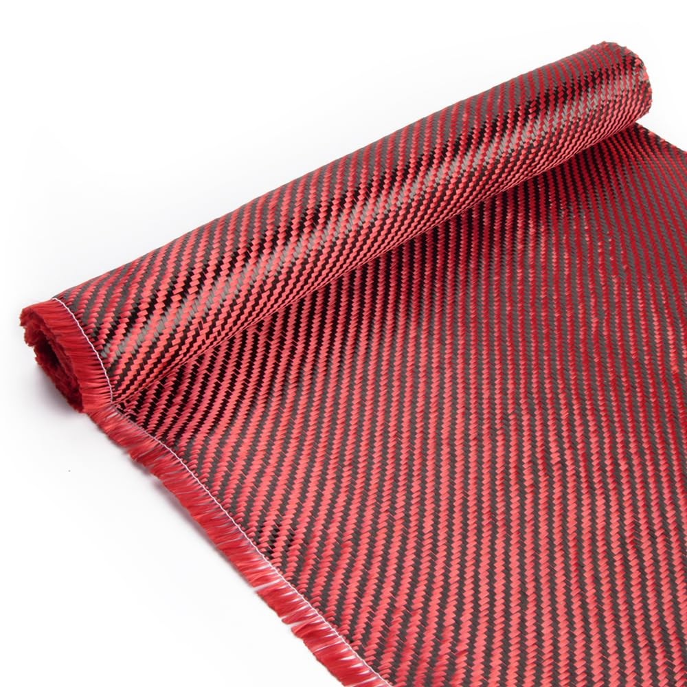 BARTOO 4.9ft x 12″ Carbon Fiber Cloth Roll, 2 x 2 Twill Weave 3k/220g High St…