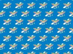 FAT QUARTER FABRIC WONDER WOMAN LOGO RETRO CLOUD COTTON FEMALE SUPERHERO FQ