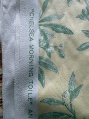 Vtg 4.5 yds Thibaut Fabric Chelsea Morning Toile Chintz Chinoiserie 54″ x 164”