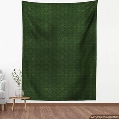 Hunter Green Victorian Damask Waterproof Fabric 58×72