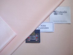 JOHNSTONS OF ELGIN 100% CASHMERE “Mimi Pink” JACKETING/COATING FABRIC = 1.0 m