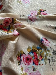 Authentic and rare Top Italian designer luxury dress fabric. Made in Italy