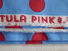 BTHY Tula All Stars Pom Poms Lupine Blue Red Dots PWTP118 Quilt Cotton Fabric