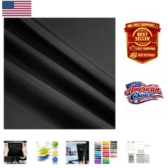 Lightweight Black Ripstop Nylon 60×39 for Tents, Bags, and Creative DIY Projects