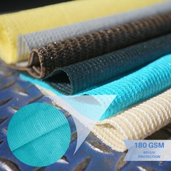 Custom 6 FT Turquoise Fabric Roll Sunwind Screen UV Block Shade Cloth patio Yard