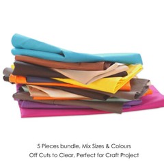 Waterproof Canvas Fabric,Faulty Off cuts Material,5pc Bundle Mix cols,Neotrims