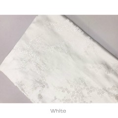 Chinese Silky Damask Fabric Plum Blossom Jacquard Brocade Cloths Sewing By Metre