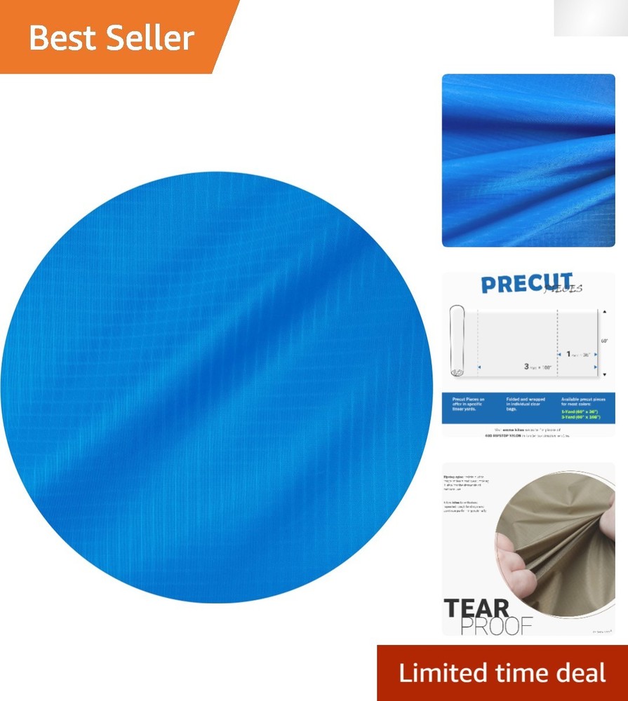 Durable 40D Ripstop Nylon Fabric – 1-Yard Precut – Water Resistant & Tear Proof