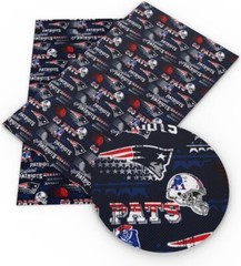Patriots FAUX LEATHER SHEET 8″ x 12″ New England FOOTBALL 1091621 Litchi