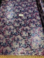 Digitally Printed Stretch Sequin on Spandex Fabric Sold BTY “Purple/Blue Floral”