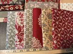 Chateau Rouge French General Moda Fabrics 27 FQs Plus 1/2 Yard Pieces