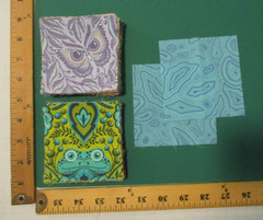 Cotton Quilt Fabric Lot of 85 Squares 3 1/2″ Tula Pink Various Prints