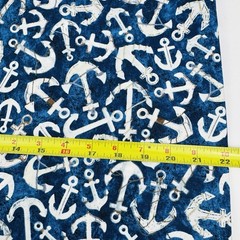 Welcome To The Beach Anchors Timeless Treasures Navy Cotton Fabric By Half Yard