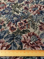 Upholstery weight woven floral design tapestry fabric 30″by 54″