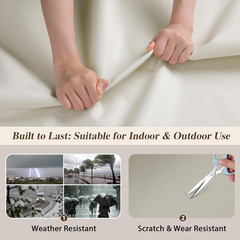 100% Waterproof Outdoor Fabric by the Yard, 58″ W 600D Marine Canvas Fabric with