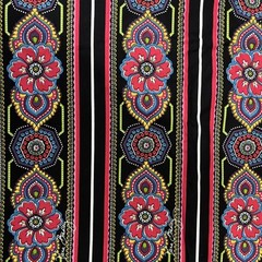 Vera Bradley by Sharon Kessler Cotton Fabric Floral Stripe 5 yards x 44″