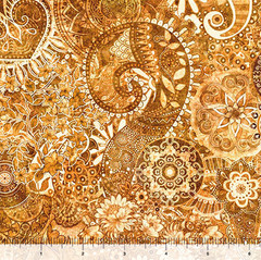Caramel Mystique 108″ fabric by Quilting Treasures, 31497-ET, wide fabric