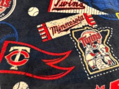 Two Yards of Minnesota Twins Fleece Fabric