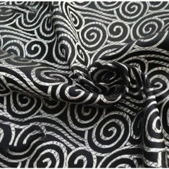 Chinese Cloud Printed Satin Silk Fabric Cloth Costume Cheongsam Upholstery DIY