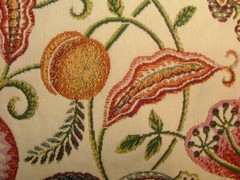 Arts And Crafts Coxhall Ruby Jacquard Curtain Upholstery Cushion Use Fabric