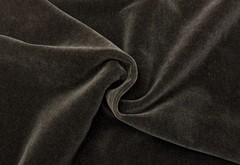 BEACON HILL PLUSH MOHAIR MINK BROWN VELVET UPHOLSTERY FABRIC BY YARD 55″W