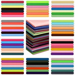 Solid Multicolor Cotton Fabric 120 Pcs 10 x 10 inch for Quilting Patchwork