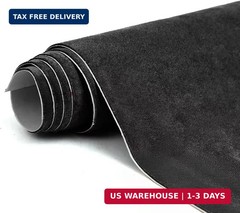 Premium Black Suede Fabric Wrap – 17×70 inch Suede Wrap for Car Interior – Self-