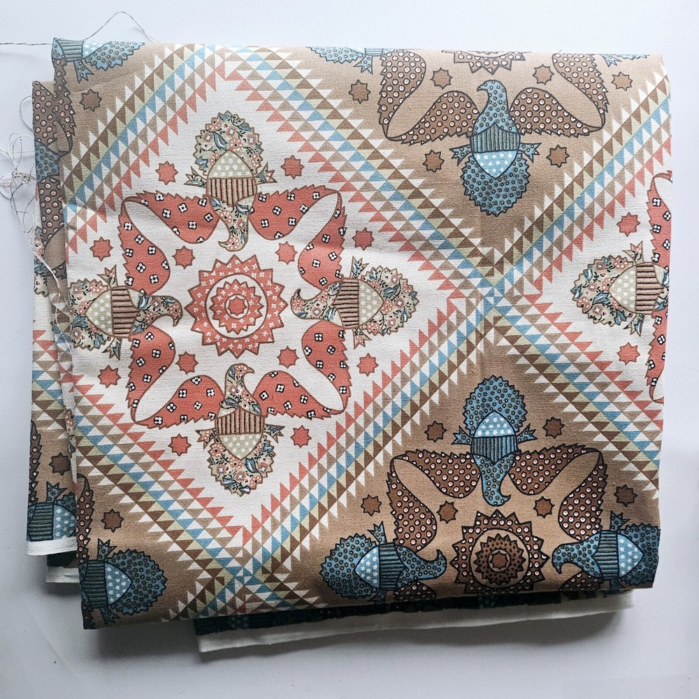 ZEPEL FABRICS FOR GUNNE SAX CANVAS COTTON “LIBERTY QUILT” PRINT 3 YARDS X 55″