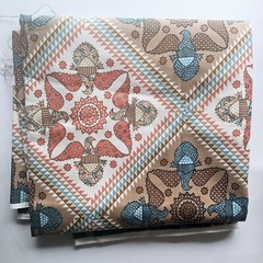 ZEPEL FABRICS FOR GUNNE SAX CANVAS COTTON “LIBERTY QUILT” PRINT 3 YARDS X 55″
