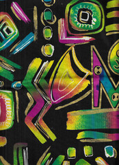 FIT TO PRINT INC,KENTA FABRICS,ONE AND ONE HALF YARDS.