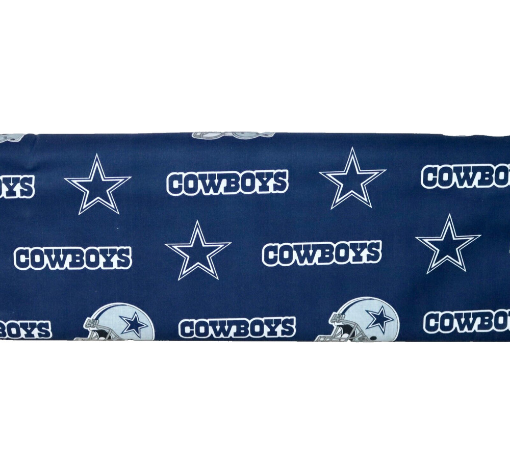 Dallas Cowboys ~ Large Logo Pattern NFL Cotton Fabric 1/4 Yard 9” X 56” New