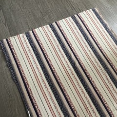Wool Fabric 37″W 65″L 1.5+ Yd Lightweight Handwoven Dyed Stripes Geometric