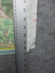Vintage Cyrus Clark Story Book Cheater Quilt Mr Rabbit 18 Panel Pastels 81×37″